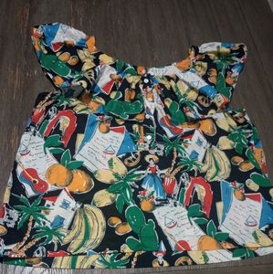 J CREW beautiful printed blouse